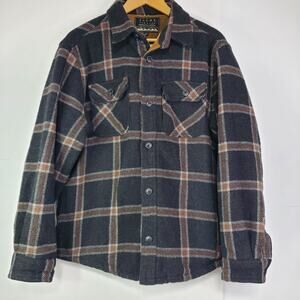 Jachs New York Men's Sherpa Lined Large Wool Blend Shirt Jacket Shacket